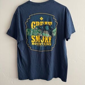 Men’s Columbia Sleeping Bear T Shirt - Large Navy Blue